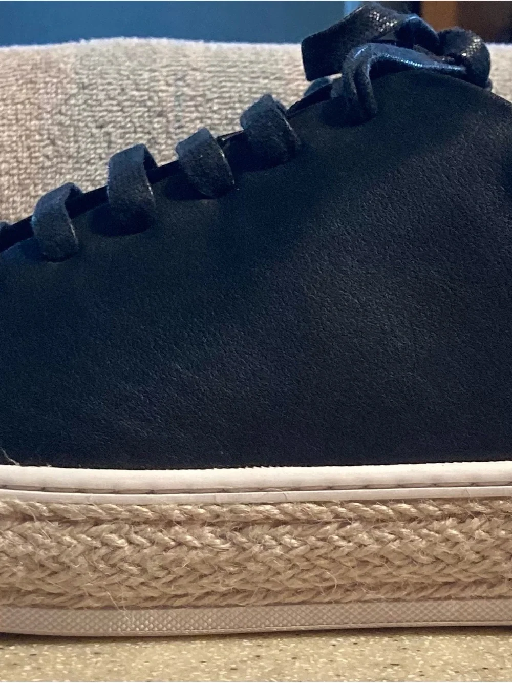 Men's Black Low-Top Athletic Sneakers with White Sole